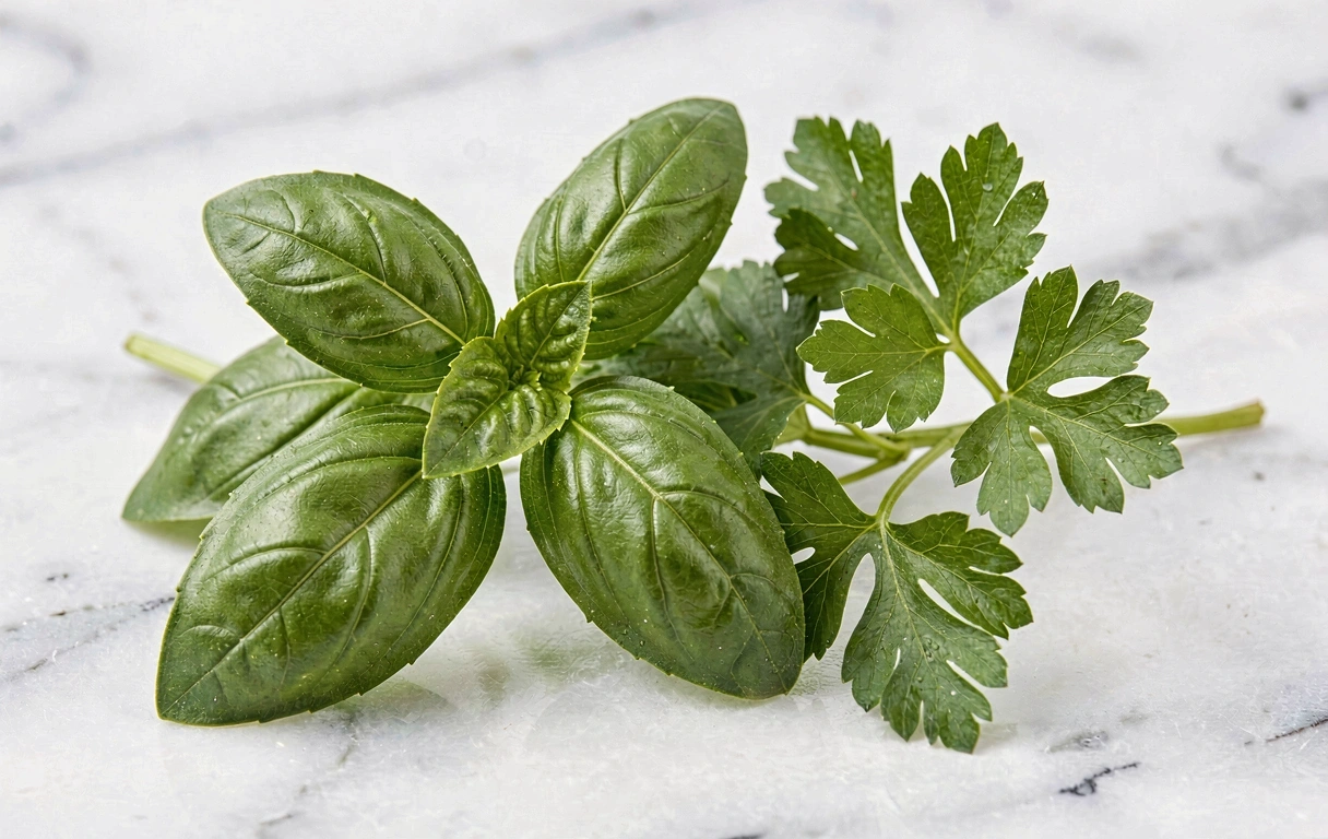 Frische Kräuter als Symbol für Reinheit